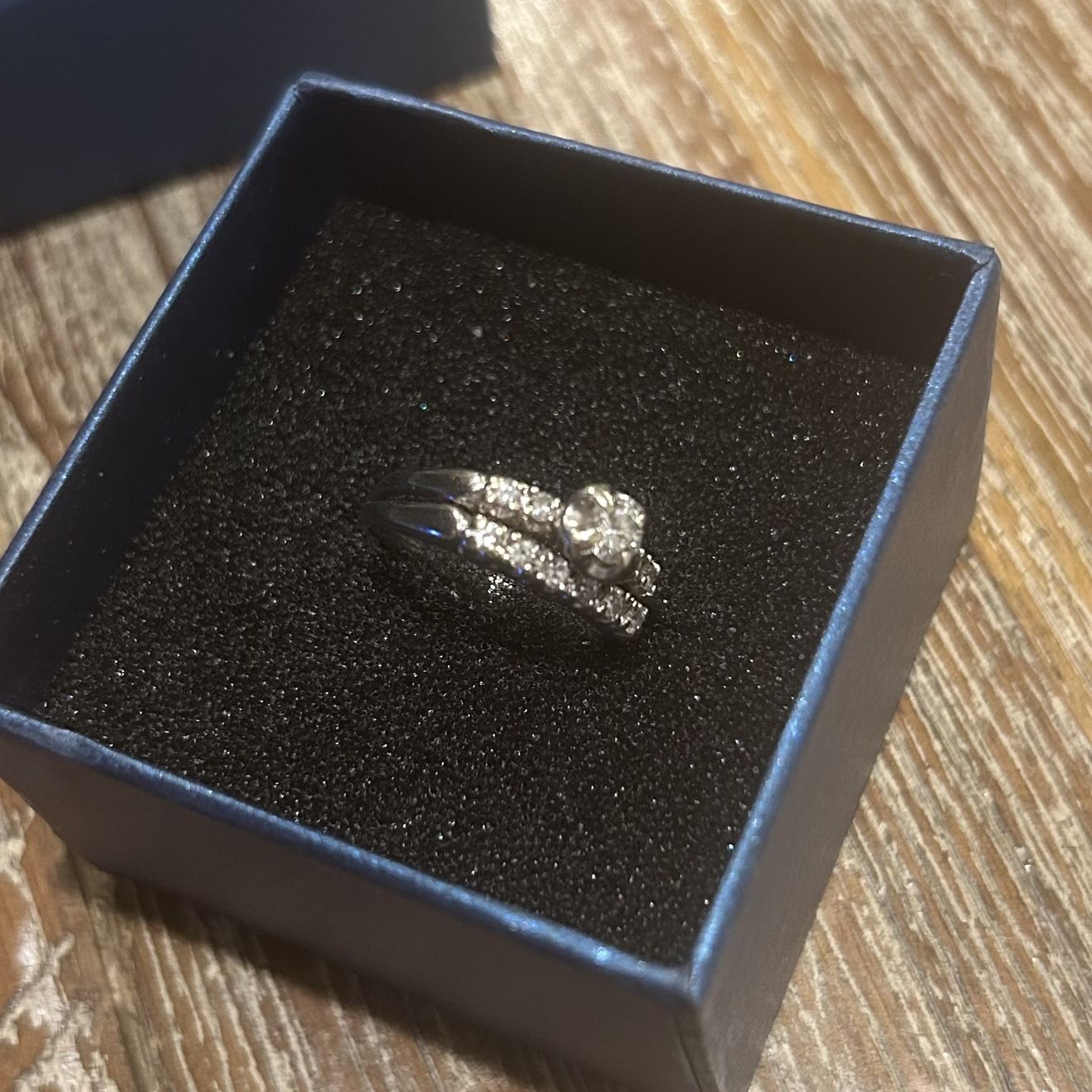 π 1 Carat Diamond Wedding Set β 18K White Gold β Size 6.25