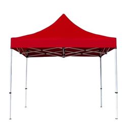 10x10 FT Pop up Canopy Heavy Duty Without Sidewalls, Easy Set-up Commercial Outdoor Party, 100% Waterproof Wedding Canopy Gazebo Red 