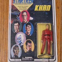 Star Trek fully poseable 3 3/4 Khan Figure(Rare)