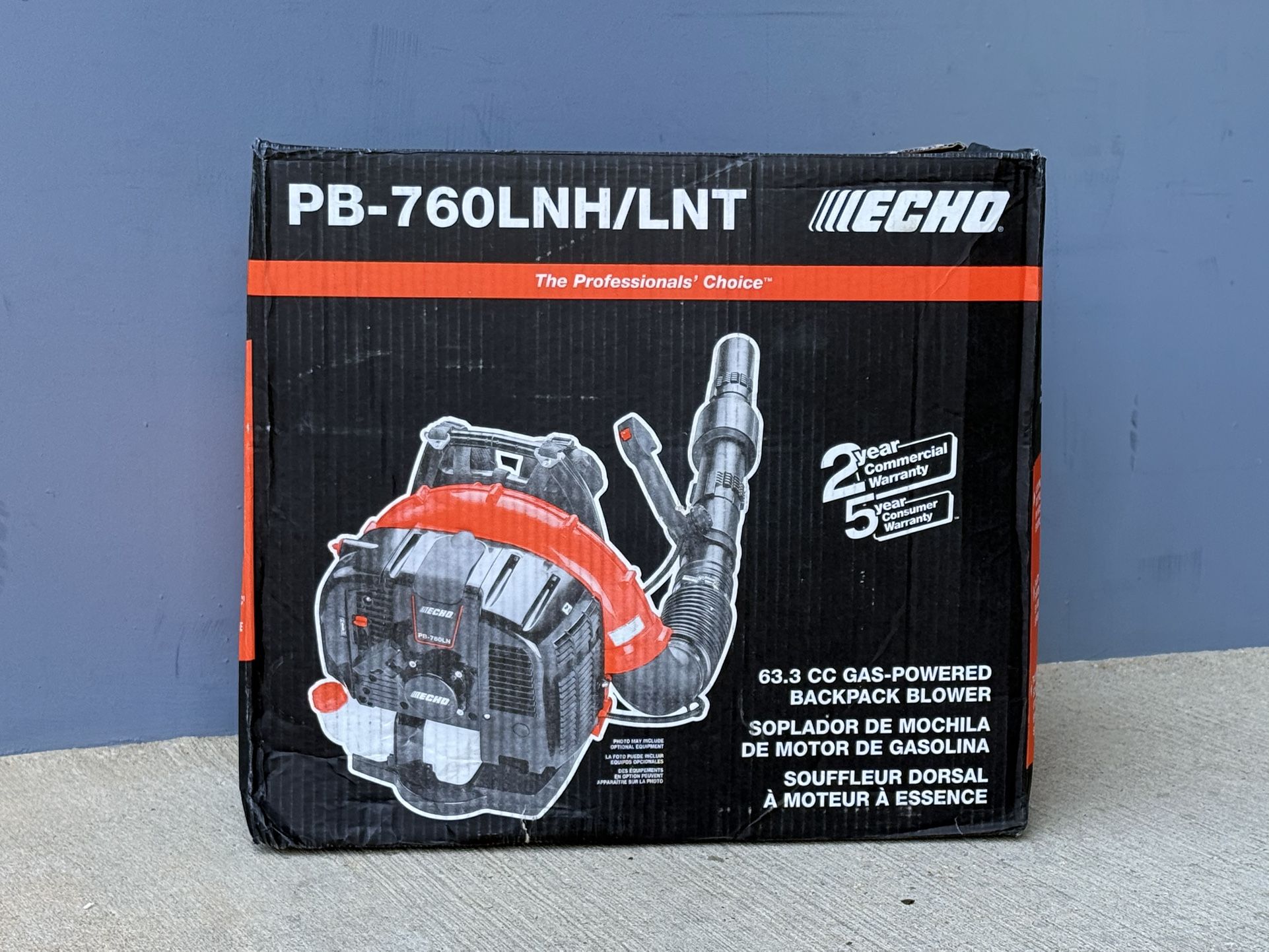 Brand new Echo 214 MPH 535 CFM 63.3 cc Gas 2-Stroke Low Noise Backpack