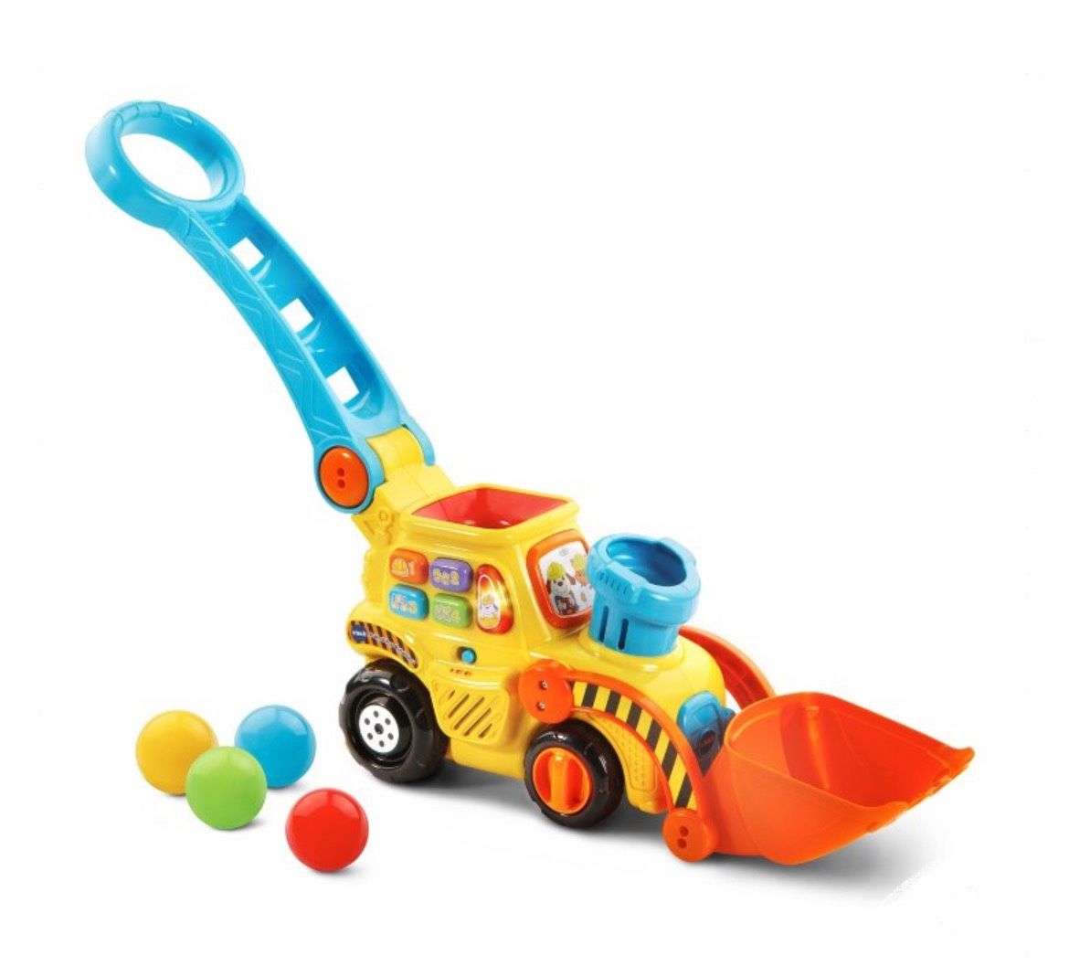 VTech Pop-a-Balls Push Pop Bulldozer