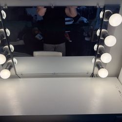 DIY Vanity With Dimmer Switch And Outlets/USB