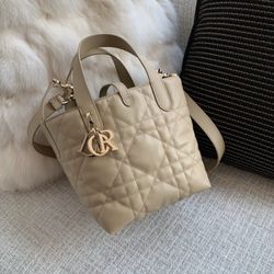 NEW Dior small tote bag toujours in beige