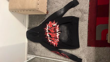 Hellstar hoodie, Red and black, Size adult small