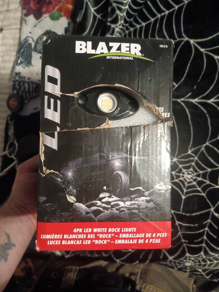 Blazer International 4pk Led White Rock Lights