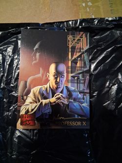 1995 marvel masterpiece gold signature professor x