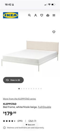 Full size IKEA mattress and bed frame - purchase separate or together!