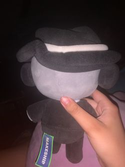 Cute Black & Gray Plush Doll / Collectible Plush Toy
