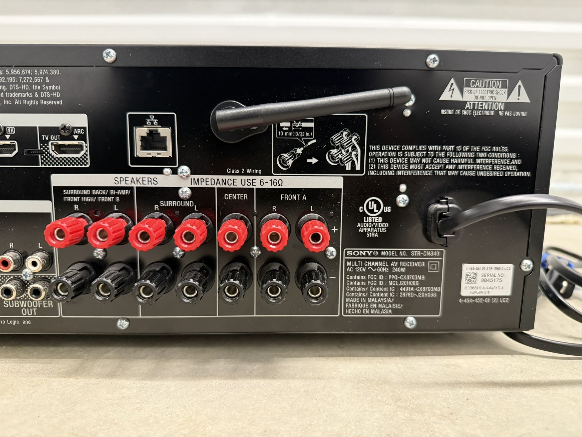 Sony STR DN840 7.2 Channel 1050 Watt A/V Receiver (Black)