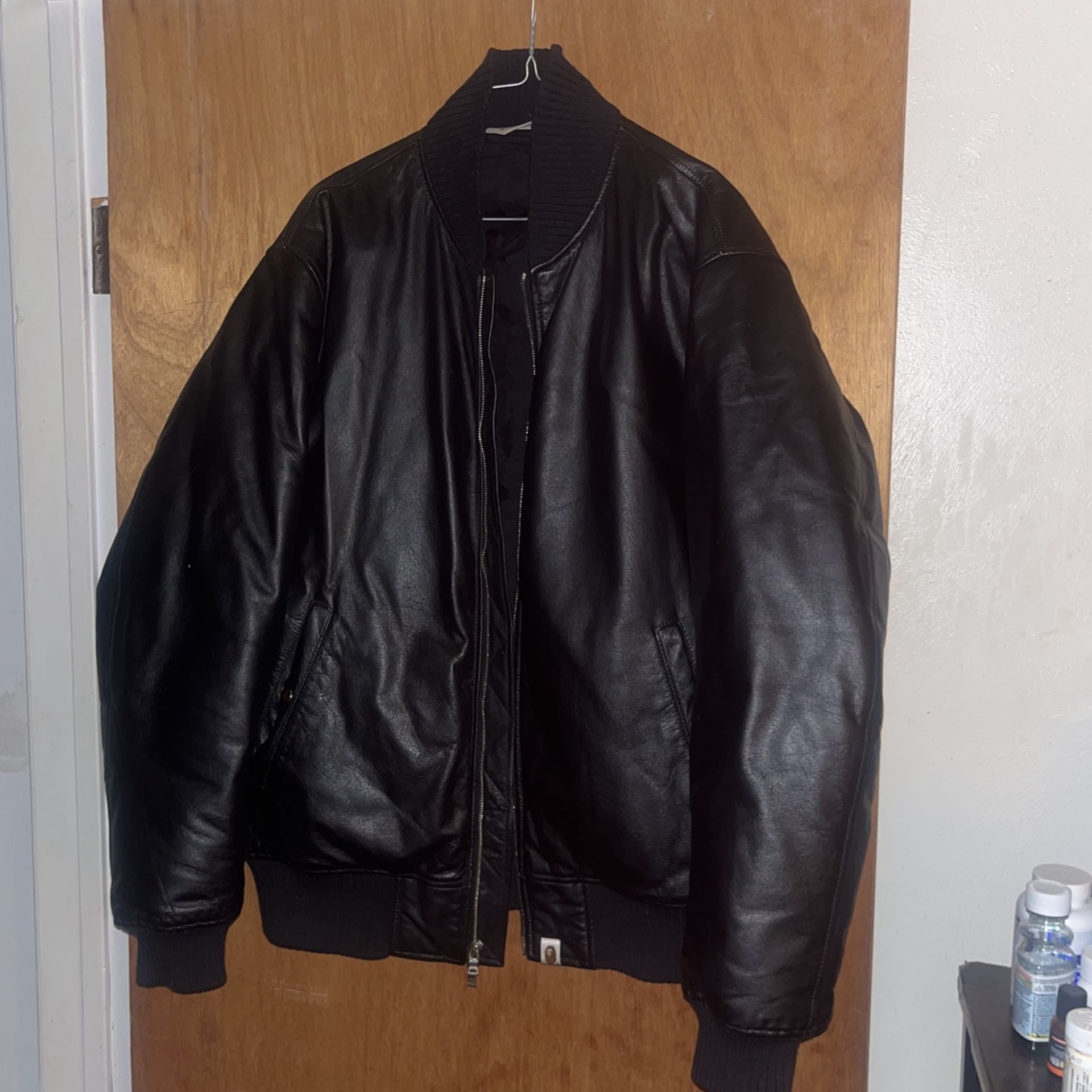 Bape Leather Coat