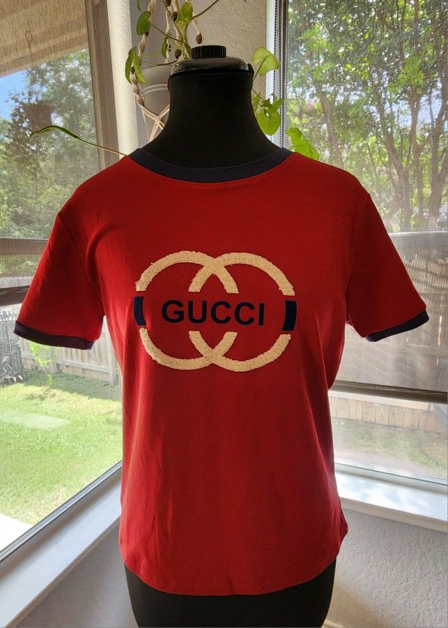 Red Gucci Shirt - Small To Medium