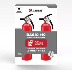 Home 1-A:10-B:C Class ABC 2.5 Lb. Fire Extinguisher 2-Pack (contact info removed)2