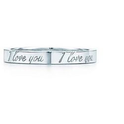 Tiffany & Co I Love You Ring Size 6