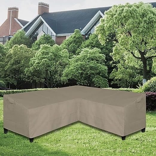 Easy-Going Oxford Curved Patio Furniture Cover, Weatherproof, Black