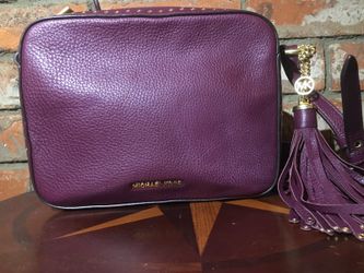 Michael Kors Brooklyn Large Camera Bag Plum