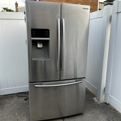 Three Door Stainless Steel Samsung Refrigerator 36 W 68 H 29 D  $600 OBO