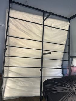 Queen mattress and bed frame
