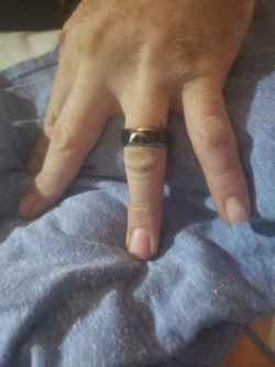 Mens Tungsten Charger Ring