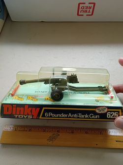 Dinky Toys 625 6 Pounder Anti-Tank Gun meccano ww2