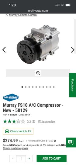 Unused Murray AC Compressor #58129