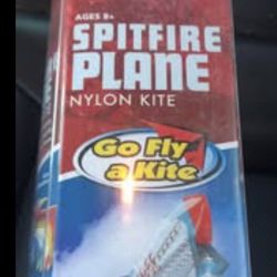 Jakks Pacific Outdoor Spitfire Nylon Plane Kite Go Fly 51” Wingspan NEW