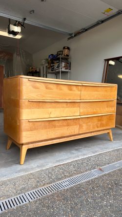 Vintage Mcm solid wood dresser