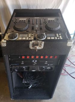 2 professional Speaker DFX professional audio With Dj Table 
