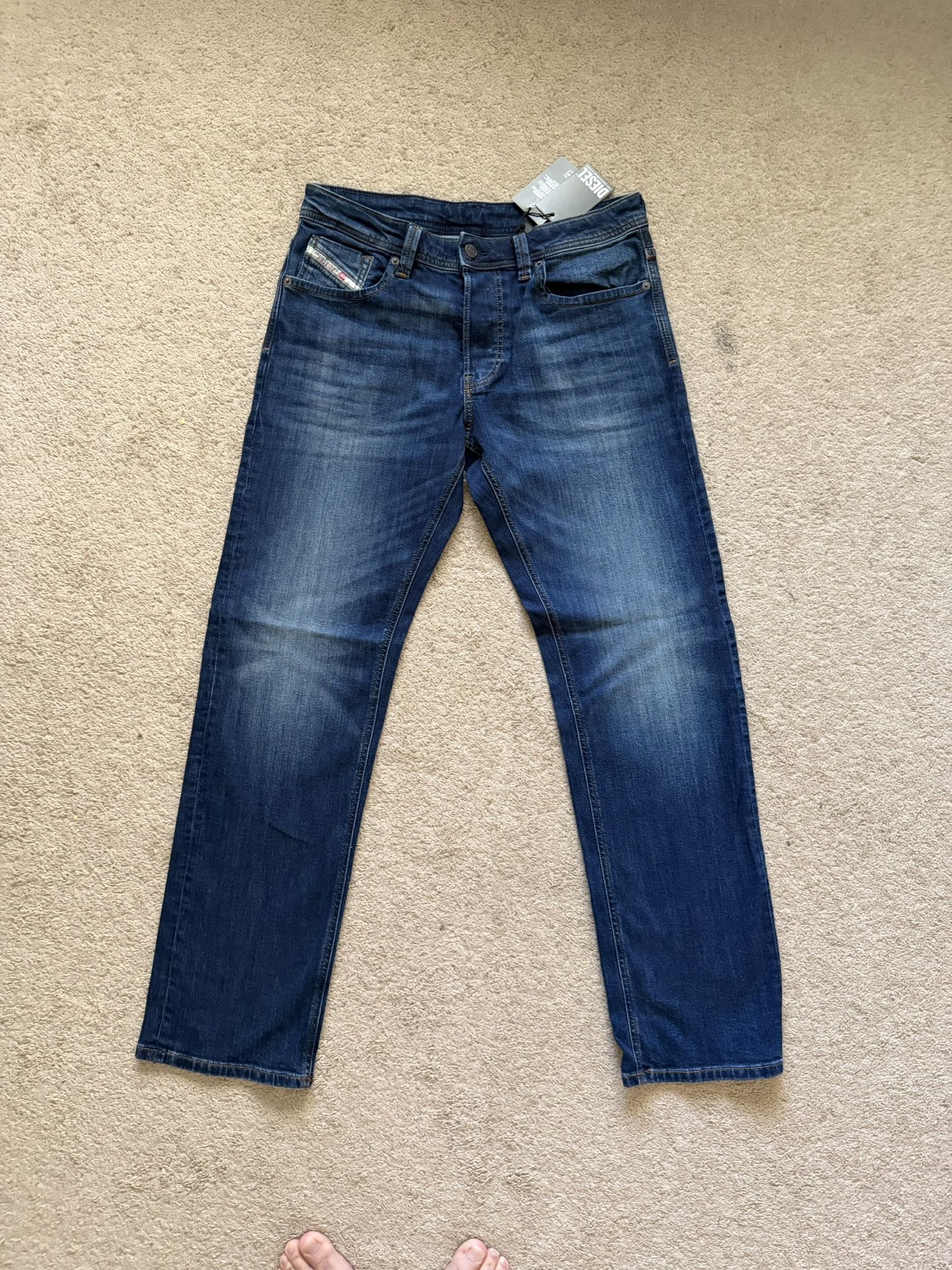 Diesel Mens Zatiny Bootcut Jeans Blue Size 30-32-33-34-36-38