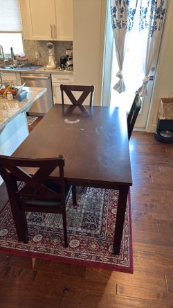 Dining table and 3 chairs