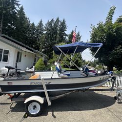 StarCraft Fishing Boat With Honda 20hp Outboard