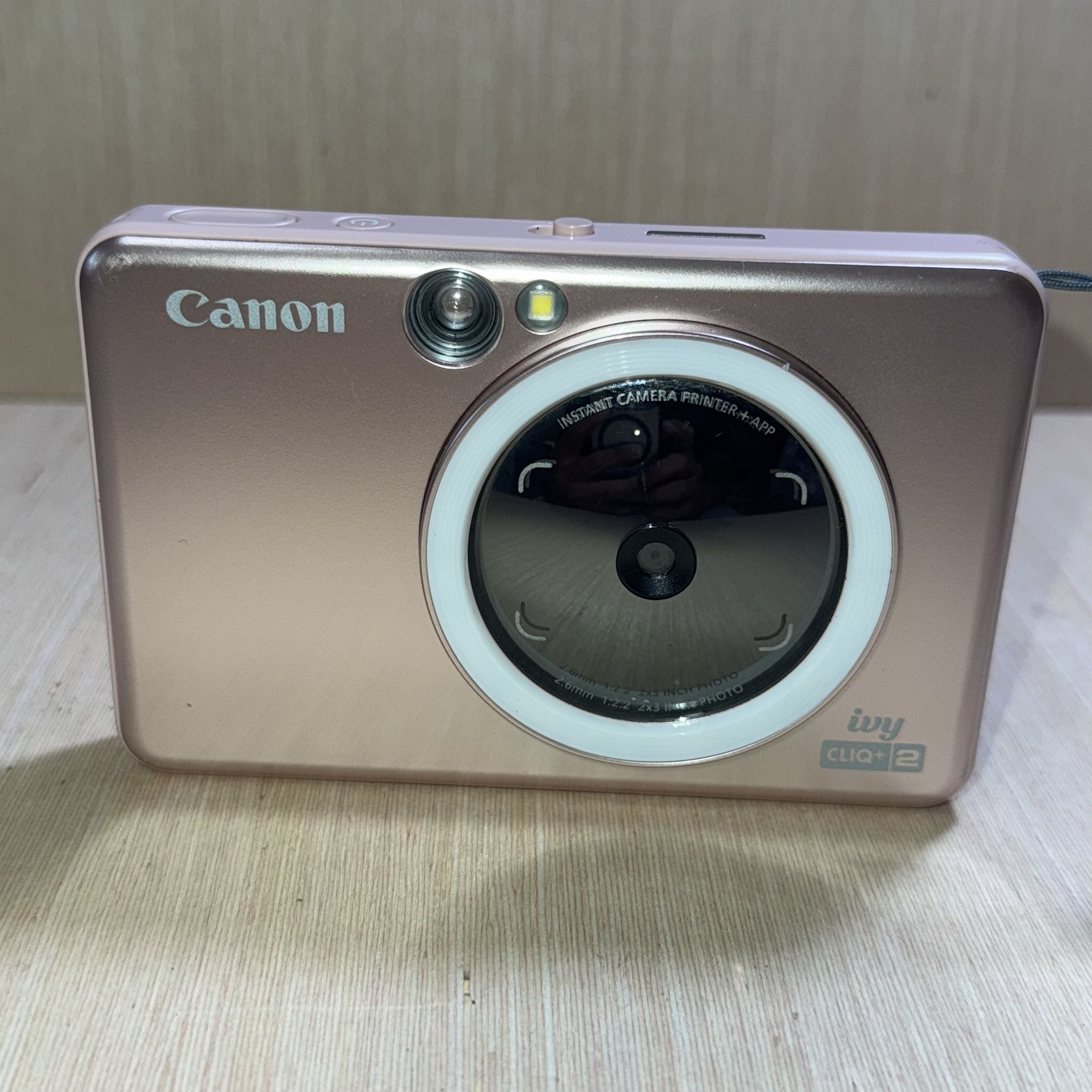 Canon IVY CLIQ+2 Instant Camera Printer Rose Gold Tested Good