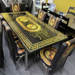 New Dining Table With 6 Chairs - Delivery Available 