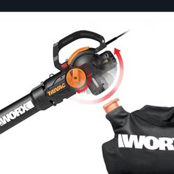 Worx Corded Trivac Leaf master Blower Vacuum And Mulcher In One --Powerful!