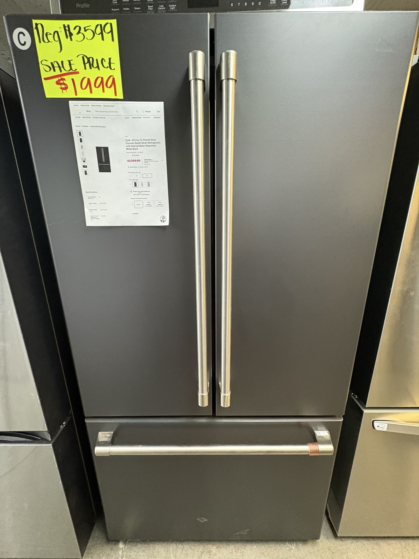 Cafe (ge) Refrigerator Black Matte