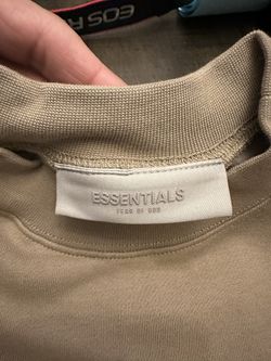 essentials tan cotton sweatshirt