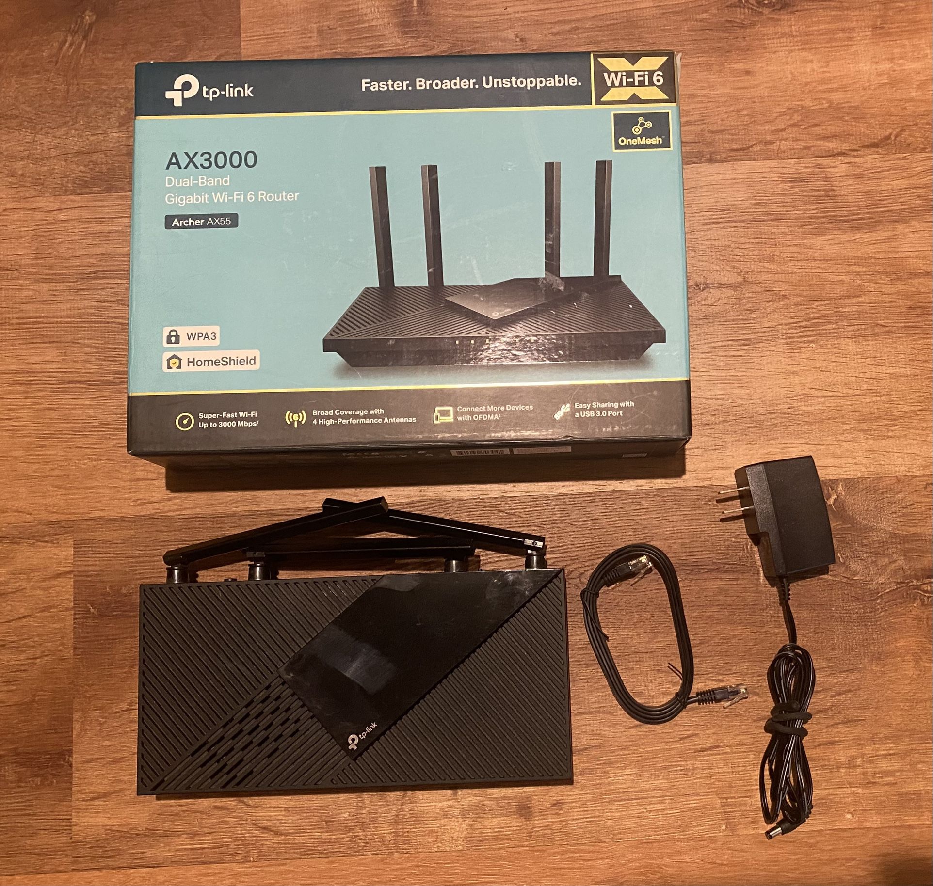 Tp-Link Archer 55 AX Dual-Band Gigabit Wi-Fi 6 Router 