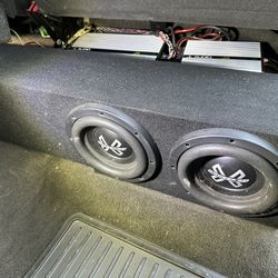8in crossfire subwoofers with box