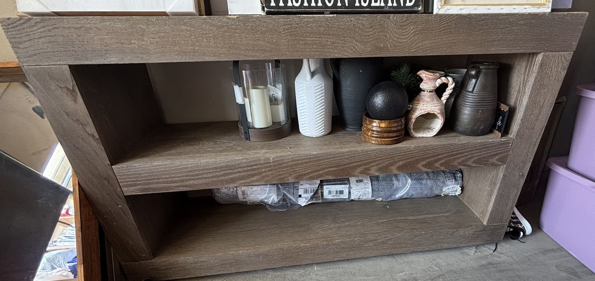 Modern Rustic Bookshelf/Sofa table/Console