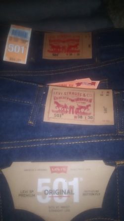 mens levis 501 38/30