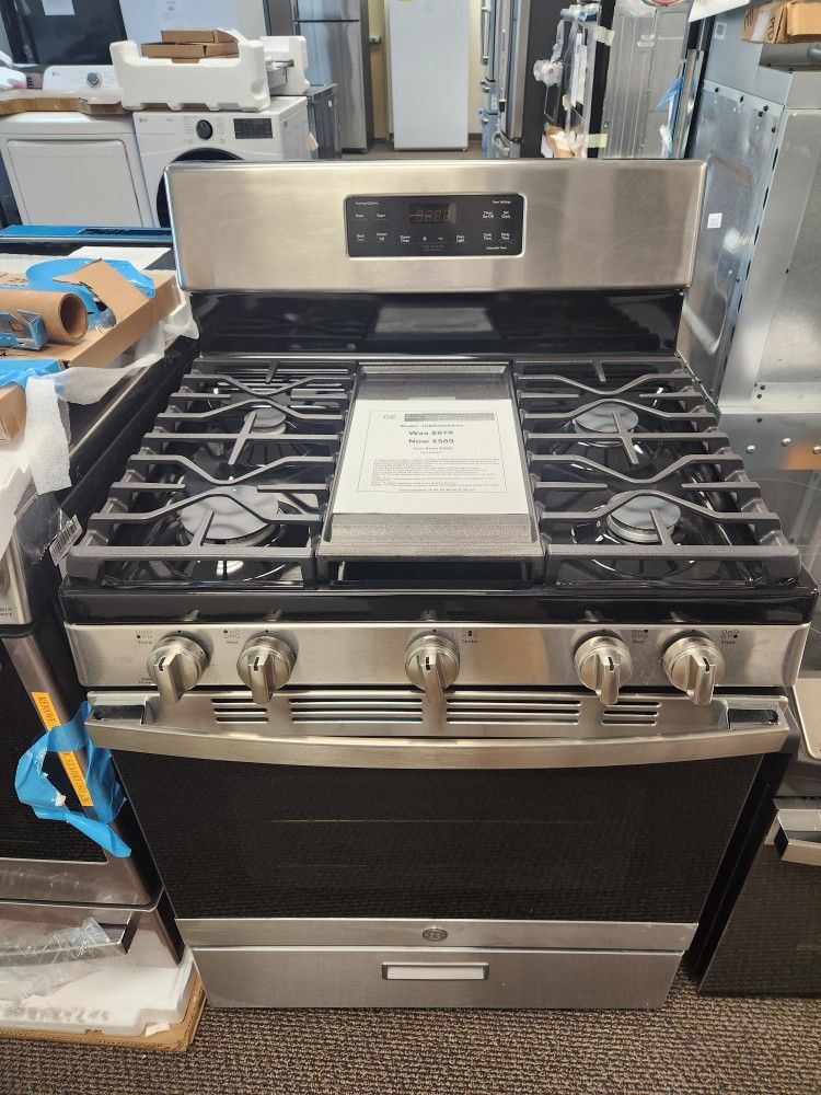 30 in.5.0 cu, ft. Freestanding Gas Range in Stainless Steel with Griddle