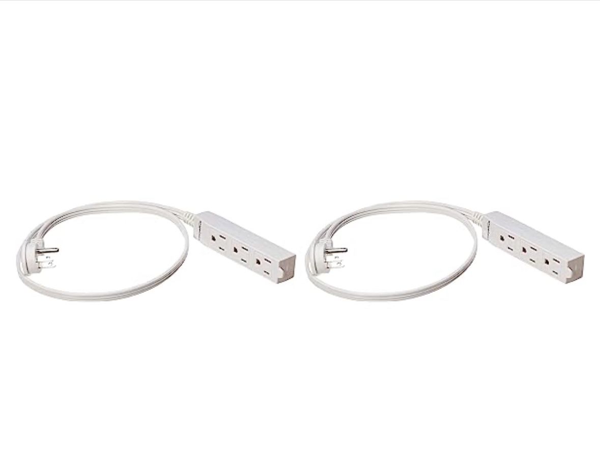 2 pack 3 ft indoor extension cables