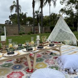 Handcrafted Wooden Picnic Tables