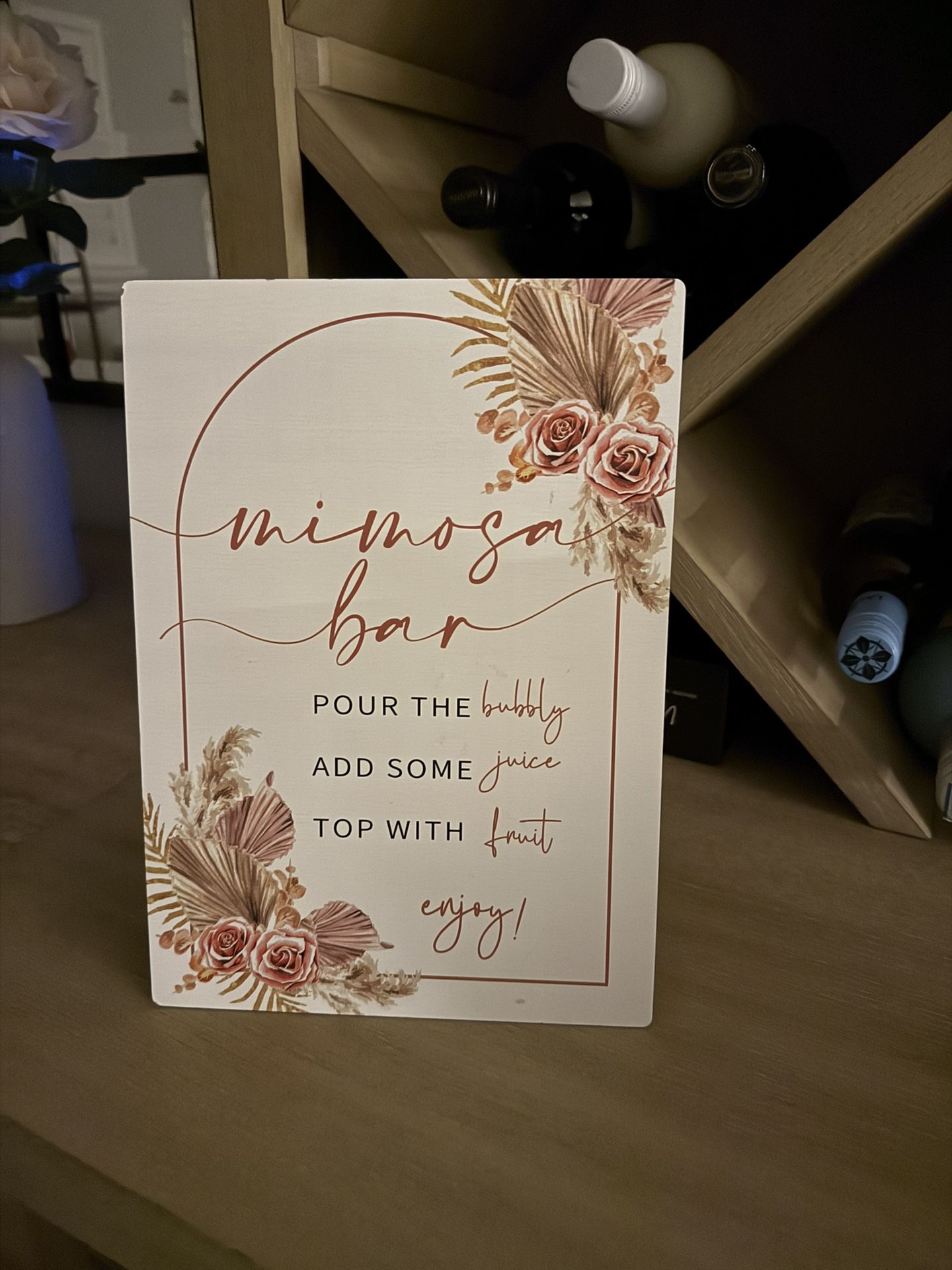 New Bridal Shower Mimosa Sign