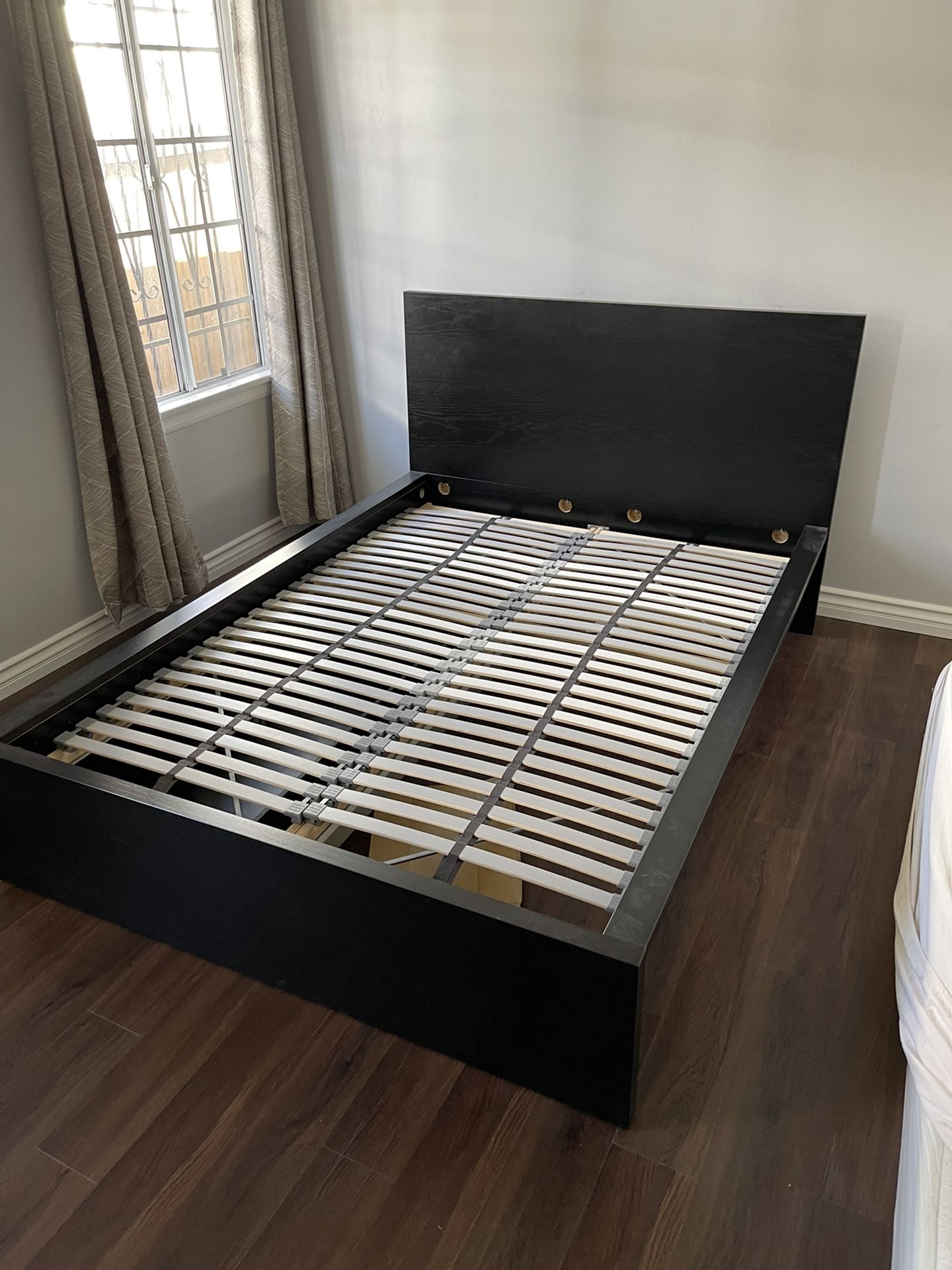 Black IKEA Bed Good Condition Full Size 