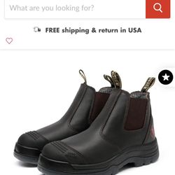 ROCKROOSTER Bakken Dark Brown 6 inch Pull on Leather Work Boots AK229