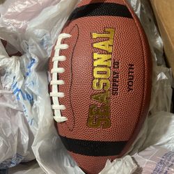 Seasonal Supply Co. Leather-Look Vinyl Youth Football Assorted Colors