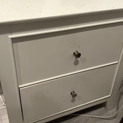 White Bedside Table
