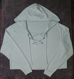 Express Cropped Hoodie Size S 