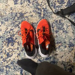 Nike Free RN Orange Black White Running Shoes