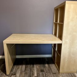 IKEA Desk And Bookshelf (2pieces)
